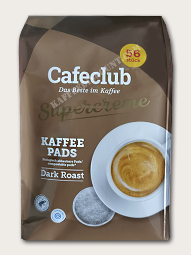 Caféclub Supercreme Dark Roast 10x56 Pads