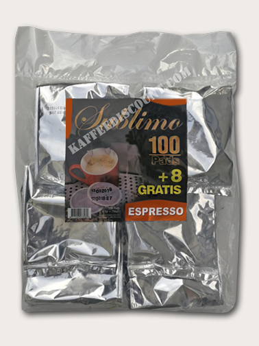 Sublimo Espresso 108 Pads