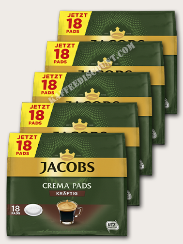 Jacobs Crema Kräftig 5x18 Pads
