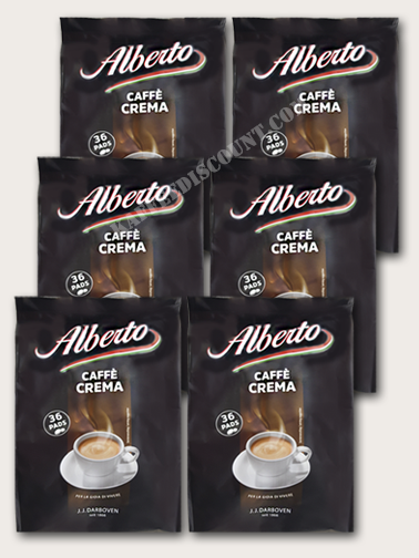 Alberto Caffè Crema 6x36 Pads