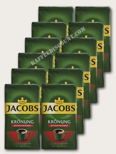 Jacobs Krönung Entkoffeiniert Gemalen - 12x500Gr