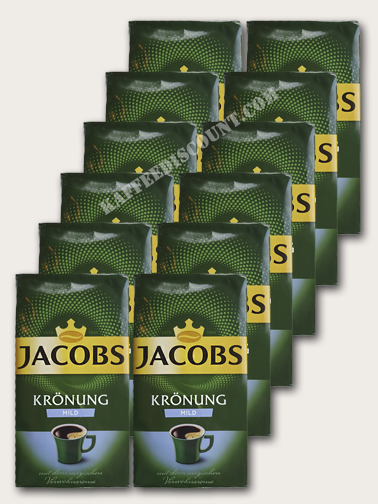 Jacobs Krönung Mild Gemalen – 12x500Gr