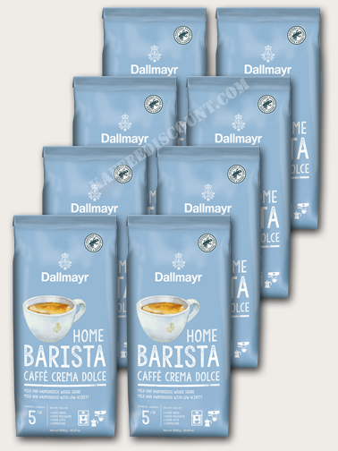 Dallmayr Home Barista Caffè Crema Dolce Bonen – 8 KG