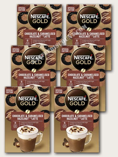 Nescafé Gold Chocolate & Caramelised Hazelnut Latte x 6