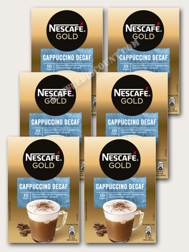 Nescafé Gold Cappuccino Decaf x 6