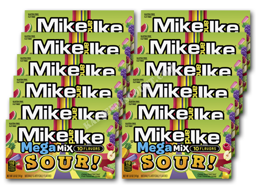 Mike and Ike Megamix Sour 12 stuks